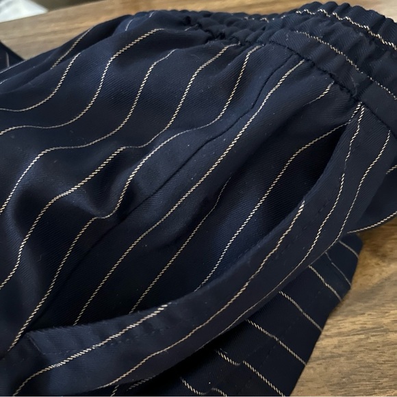 ❤️gap Navy Pinstripe Pants L - Picture 4 of 14